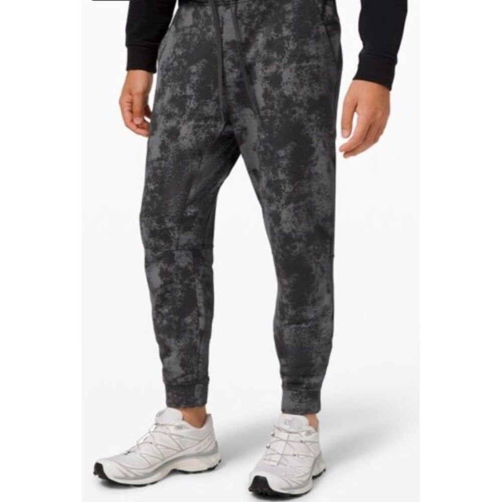 Lululemon Joggers Sz L Grey City Sweat Gray Asphalt Tapered Activewear Techwear